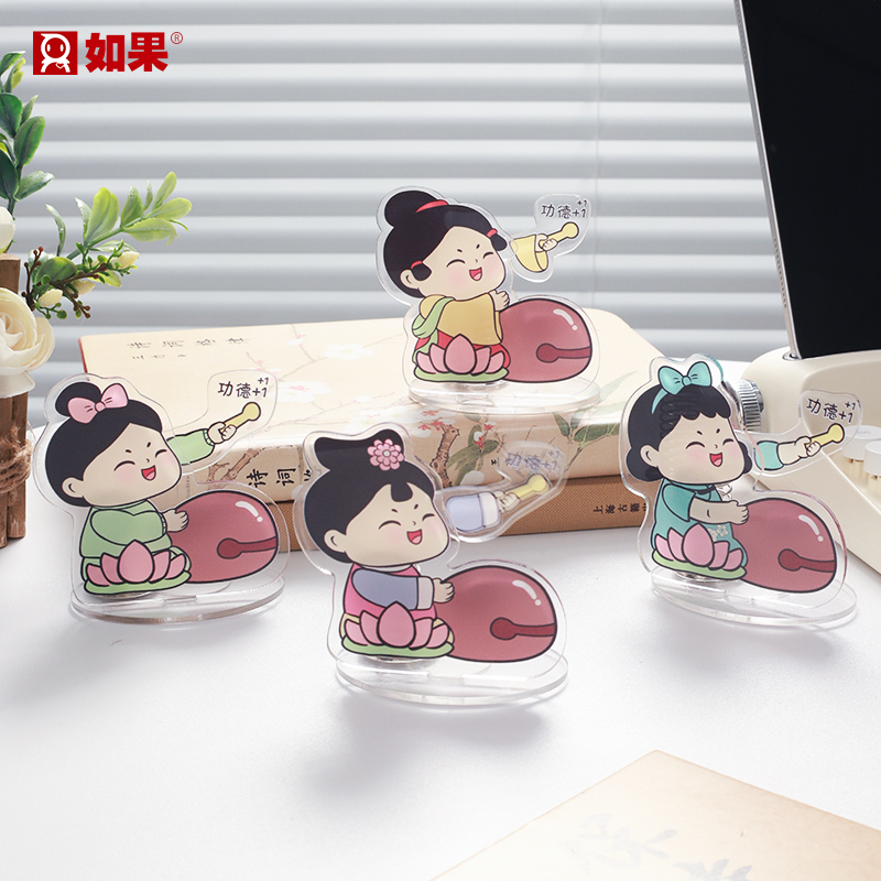 唐小圆敲木鱼立牌