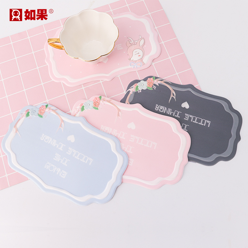森鹿时光杯垫
